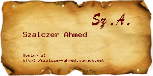 Szalczer Ahmed névjegykártya